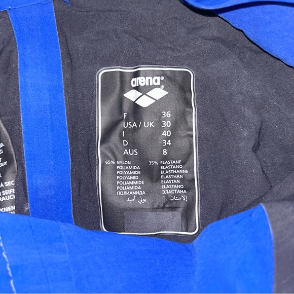 Arena Women's Powerskin R Evo+ Short Leg Swimsuit in Electric Blue - for Racing - Picture 6 of 7